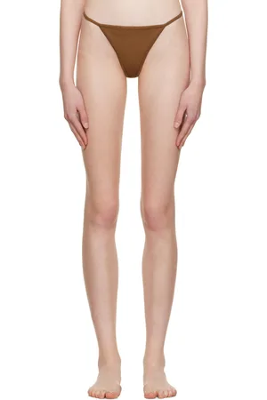 Guess Brown Metal Triangle Thong