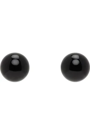 DRIES VAN NOTEN Black Colored Ear Studs Earrings