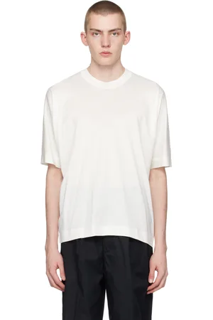 Emporio Armani Off-White Embroidered T-Shirt