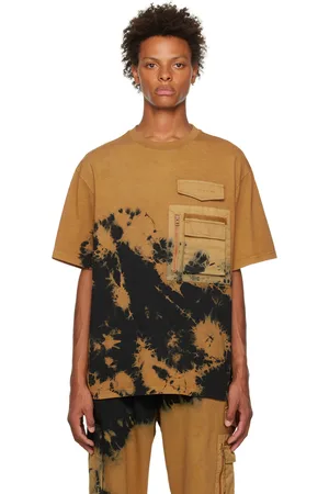 Feng Chen Wang Black & Yellow Bleached T-Shirt