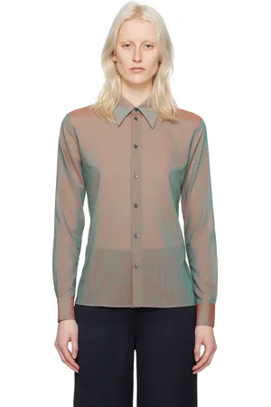 6397 Orange Sheer Shirt