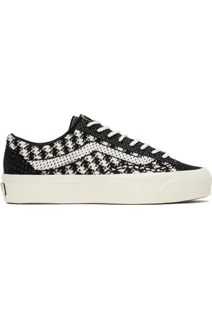 Vans Black & Off-White Premium Old Skool Knit Sneakers