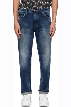 Emporio Armani Navy Button-Fly Jeans