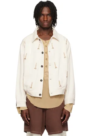 Kartik Research Off-White Pleated Jacket