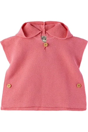 BONTON Baby Pink Hooded Poncho