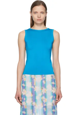 Nina Ricci Blue Viscose Tank Top