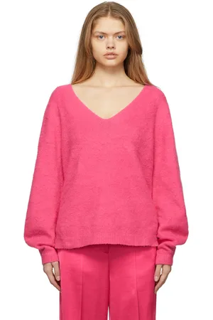 Helmut Lang Pink Brushed Cloud Sweater