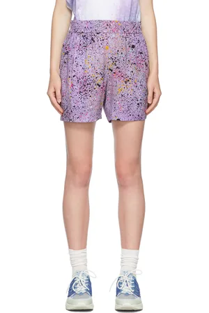 Alexander McQueen Purple Hyper Speckle Shorts