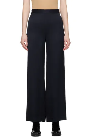 6397 Navy Liquid Trousers
