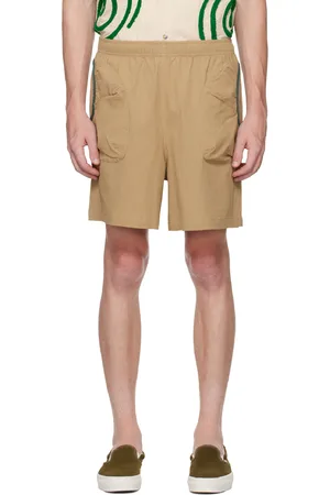 Brain Dead Beige 3D Pocket Mountain Shorts