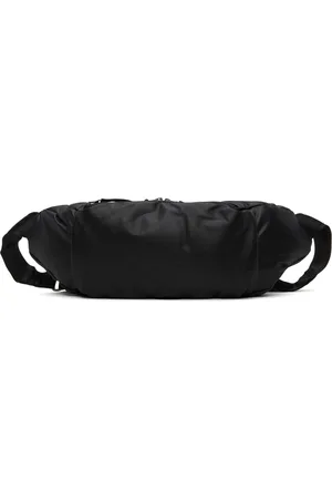 ATTACHMENT Black Synthetic Leather Waist Bag
