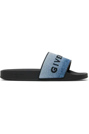 Givenchy Blue Slide Flat Pool Slides