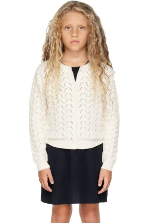 Chloé Kids Off-White Crewneck Cardigan