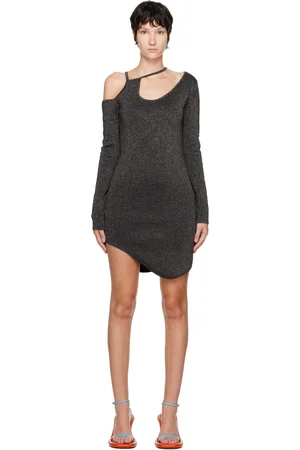 J.W.Anderson Black Asymmetric Short Dress