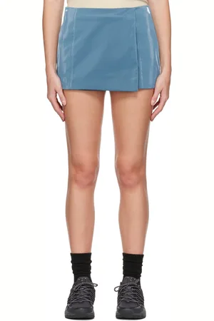 Alexander McQueen Blue Liquid Miniskirt
