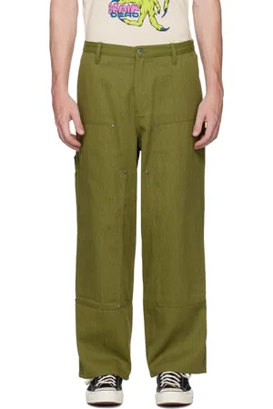 Brain Dead Khaki Double Knee Utility Trousers