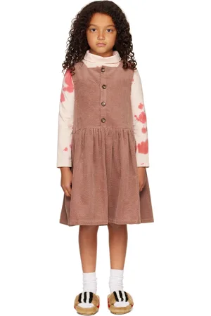 Wynken Kids Pink Maria Pinafore Dress