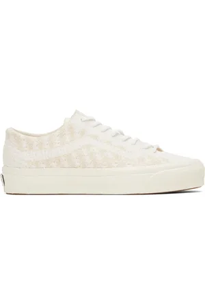Vans Beige & White Premium Old Skool Knit Sneakers