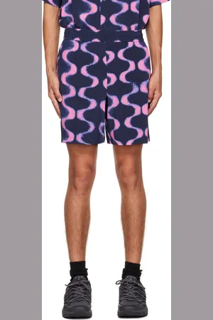 Alexander McQueen Purple Printed Shorts
