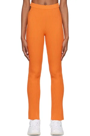 LIVE THE PROCESS Orange Rib Leggings
