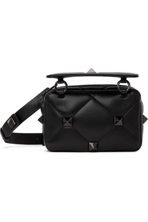 VALENTINO GARAVANI Black Small Roman Stud Bag