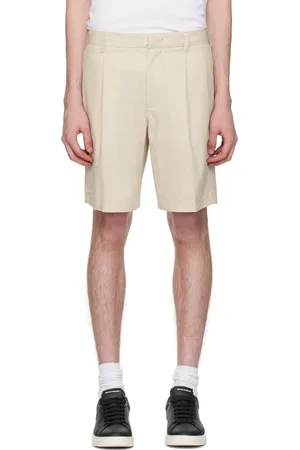 Emporio Armani Beige Pleated Shorts