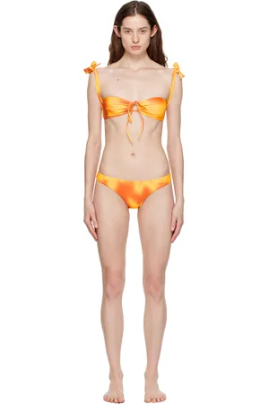 DANIELLE GUIZIO SSENSE Exclusive Yellow & Orange Mona Bikini