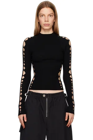 DION LEE Snake Diamond Sweater