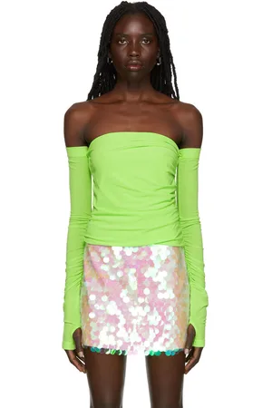 Helmut Lang Green Twist Blouse