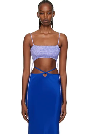 CHRISTOPHER ESBER Purple Wrap Camisole