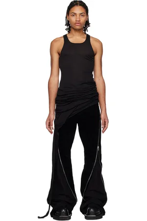 Rick Owens Black Ziggy Banana Tank Top
