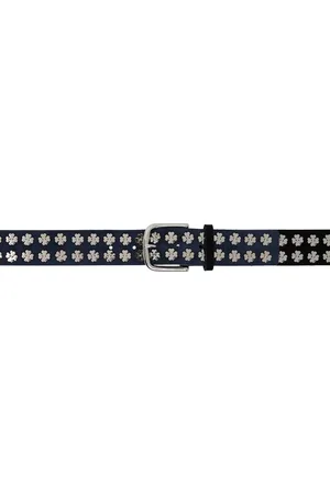BODE Navy Clover Charm Belt