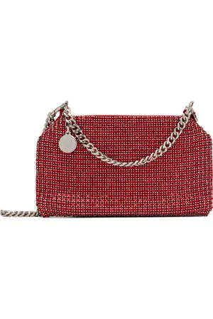 Stella McCartney Red Falabella Crystal Mesh Shoulder Bag