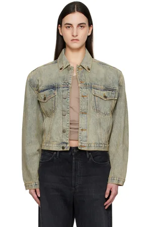 Entire Studios Blue Shrunken Denim Jacket