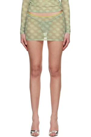 Miaou Green Elektra Miniskirt