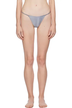 FLEUR DU MAL Gray Luxe V Thong