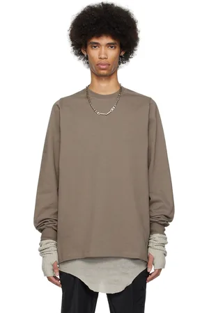 Rick Owens Gray Crewneck Sweatshirt