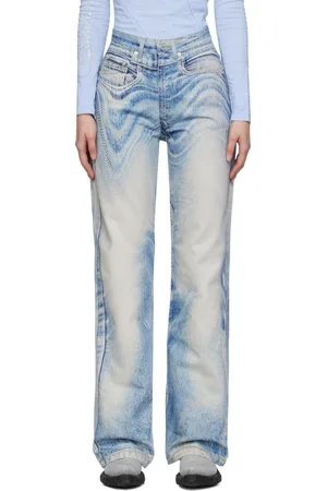 Camper Blue & Off-White Printed Jeans