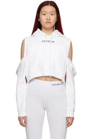 KIMHEKIM SSENSE Exclusive Off-Shoulder Petal Hoodie