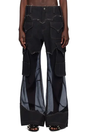 Andersson Bell Sheer Denim Cargo Pants