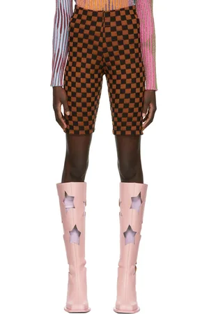 Andrej Gronau SSENSE Exclusive & Black Check Bike Shorts