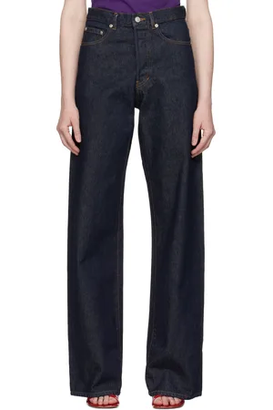 DRIES VAN NOTEN Navy Straight Jeans