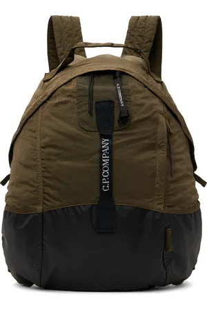 C.P. Company Green Nylon B Rounded Backpack
