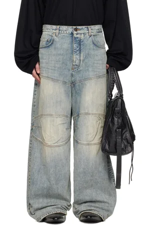 Balenciaga Blue Baggy Jeans
