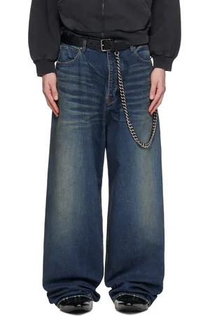 Balenciaga Blue Baggy Jeans