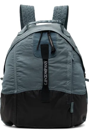 C.P. Company Blue Nylon B Rounded Backpack