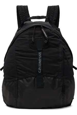 C.P. Company Black Nylon B Rounded Backpack