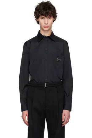 Dolce & Gabbana Black Logo Plaque Shirt