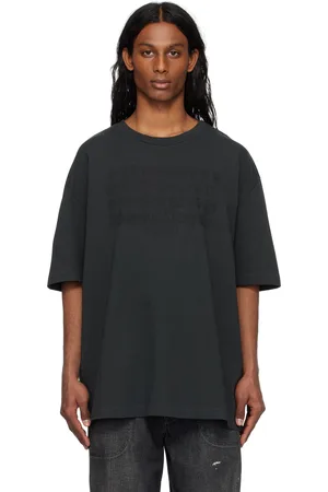 Maison Margiela Black Embroidered Logo T-shirt