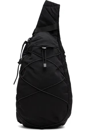 C.P. Company Black Nylon B Crossbody Backpack